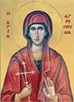 Αγία Αγριππίνα, Άγιοι Αριστοκλής ο πρεσβύτερος, Δημητριανός διάκονος και Αθανάσιος αναγνώστης