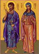Άγιοι Αδριανός και Ναταλία, Όσιος Ιωάσαφ γιος του βασιλιά της Ινδίας Αβενίρ, Όσιος Τιθόης